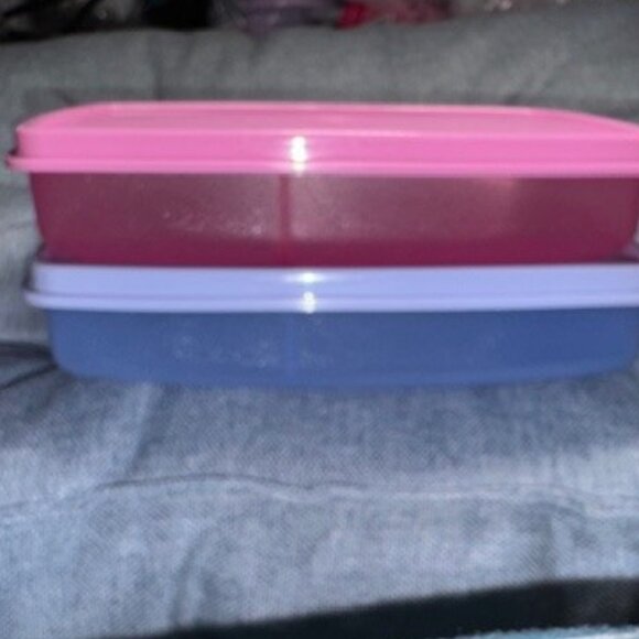 Tupperware Slim Divided Lunch Containers - 2pc Set - Picture 2 of 6